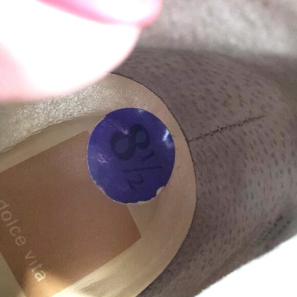 Dolce Vita Suede Ankle Booties Taupe 8.5 M Womens Casual Chic - Picture 6 of 11